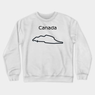 F1 canada track design Crewneck Sweatshirt